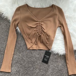 Honey Ruched and Ready Long Sleeve